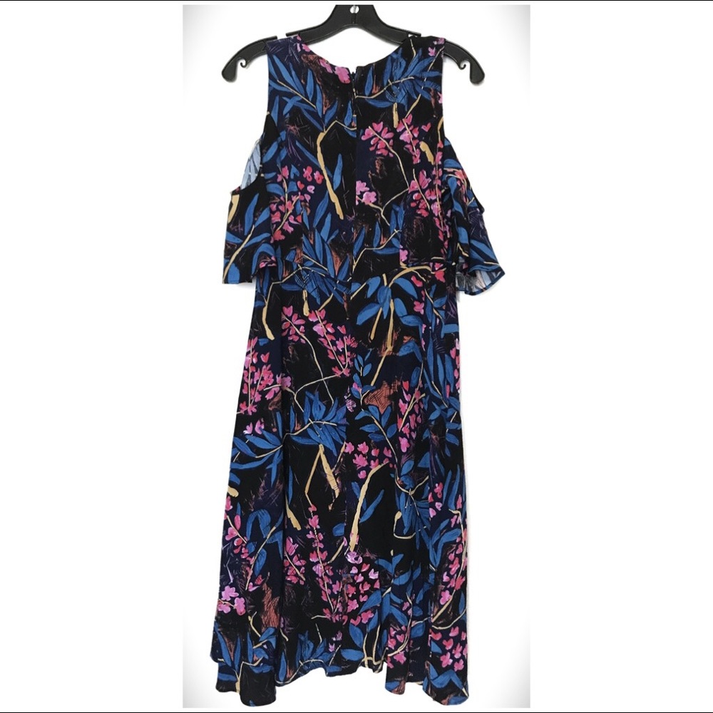 Maeve Anthro Elia Dress Cold Shoulder Dress 8